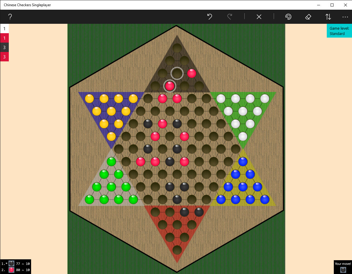 chinese checkers opening moves